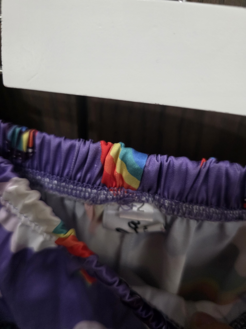 Lola + The Boys Purple Rainbow and Cloud Two-Piece Pajama Set - Picture 5 of 6